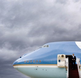 Ein Symbol der Macht: Mit den beiden VC-25 von Boeing fliegt der amerikanische Präsident durch die Welt.