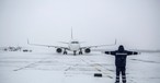 Boeing 737 im Schnee: Russlands Luftfahrt kämpft mit dem Wintereinbruch.