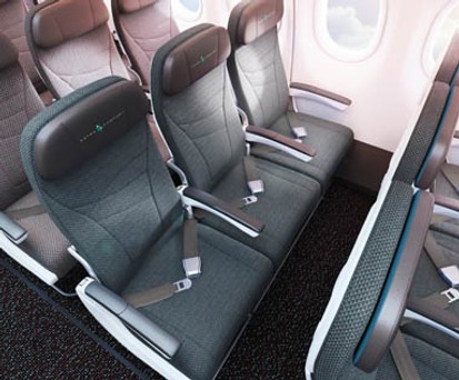 Die Premium Economy heißt offiziell Extra Comfort und unterscheidet sich von der Economy durch einen um 5 Zoll größeren Sitzabstand von 36 Zoll oder 91 Zentimetern. Zudem stehen USB-Anschlüsse und Steckdosen zur Verfügung.