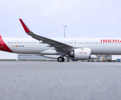 Erster Airbus A321 XLR: Bei Iberia trägt das Flugzeug die Kennung EC-OIL: