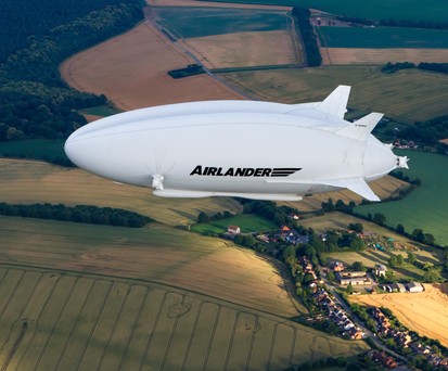 Die Airlander 10 in der Luft.