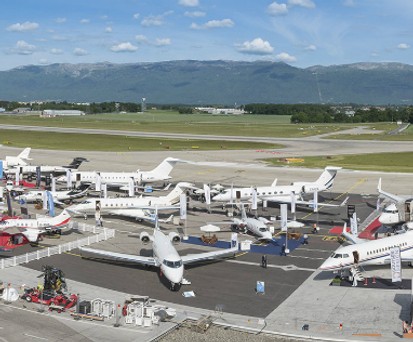 «Static display» an der Ebace 2017: In jedem Jahr das Highlight der Messe.