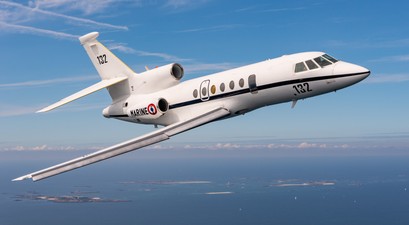 Falcon 50 der französischen Marine: Ein Flugzeug des Typs soll eine Yacht in Schwierigkeiten gebracht haben.