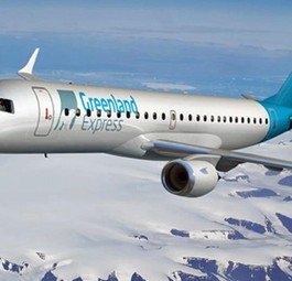Embraer 190 in den Farben von Greenland Express: Kampf gegen hohe Ticketpreise.