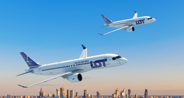 Lot Polish Airlines hat bei Airbus eine Festbestellung über 20 A220-100 und 20 A220-300 aufgegeben – erstmals setzt Polens nationale Fluggesellschaft damit auf Flugzeuge von Airbus im Rahmen ihrer Flottenmodernisierung. Die Vereinbarung sieht eine mögliche Aufstockung auf bis zu 84 A220-Flugzeuge vor.