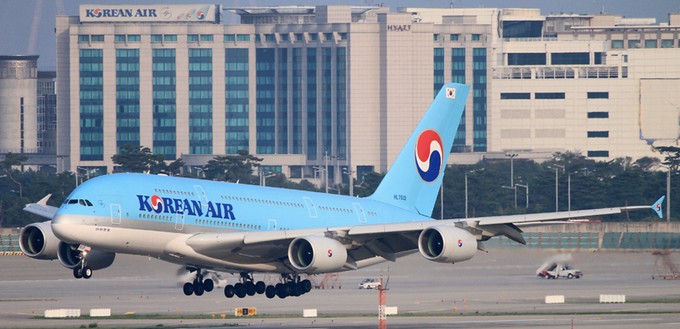 Korean Air fliegt ebenso noch mit dem Airbus A380 wie ...