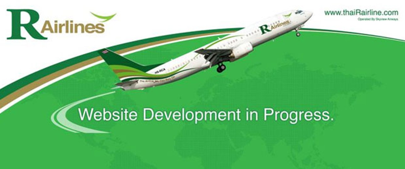 R-Airlines-Webseite: Nicht erreichbar.