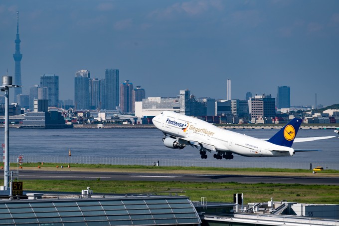 ... eine Boeing 747-8 mit dem Kennzeichen D-ABYI.