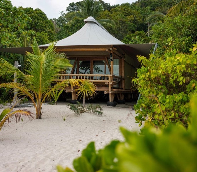 Beach Suite direkt am Strand von Bawah Reserve