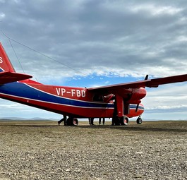 Britten-Norman Islander von Figas auf den Falklandinseln: Hersteller vor Schwierigkeiten.