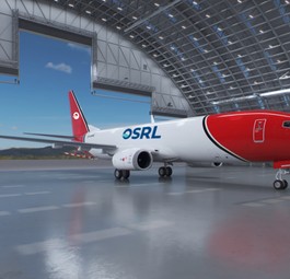 Boeing 737-800 in den Farben von OSRL: Ab 2028 will das Unternehmen die beiden 727 durch Boeing 737-800 ersetzt haben.