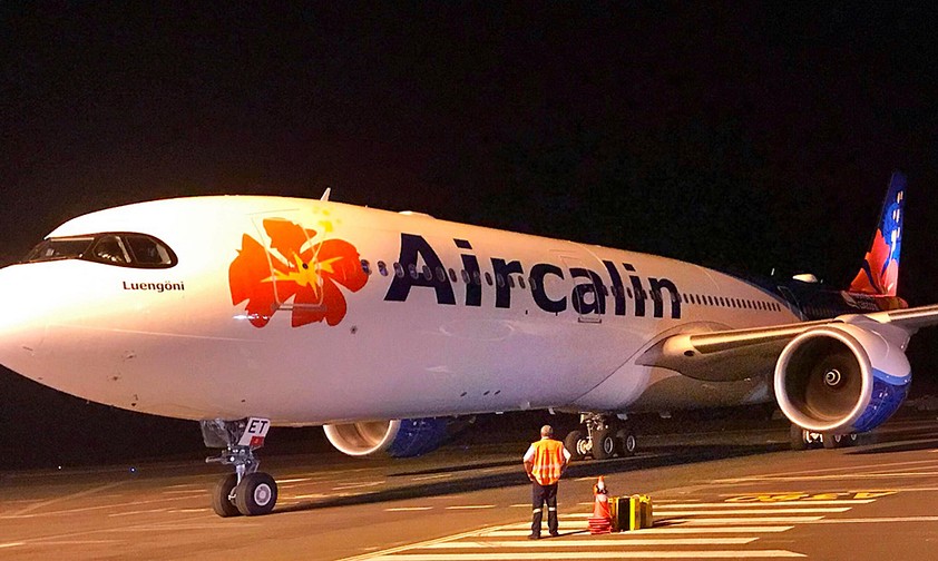 The grounded Airbus A330 Neo of Air Calin.