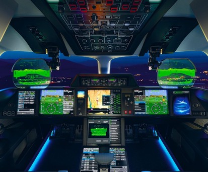 Falcon Eye in der Falcon 6X: Der irische Regierungsjet ist nicht mit dem System ausgestattet. 