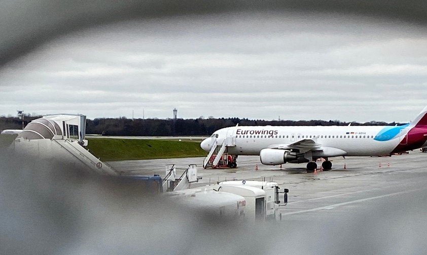 Eurowings-Jet am Flughafen Hamburg: Abbau am Airport der Hansestadt.