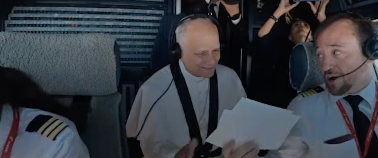 Papst Leo: Offenbar auch ein Luftfahrtfan.