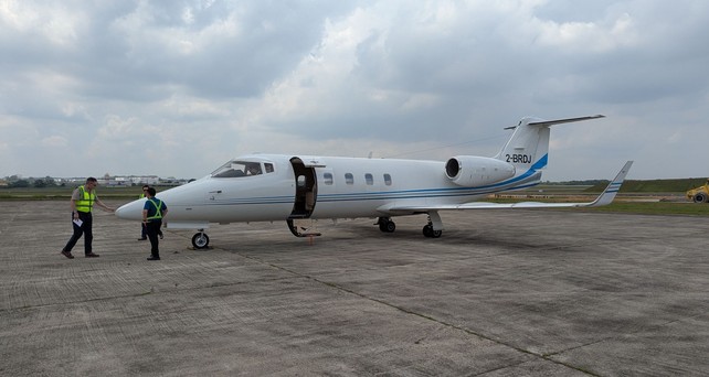 birdie jet guernsey learjet 55