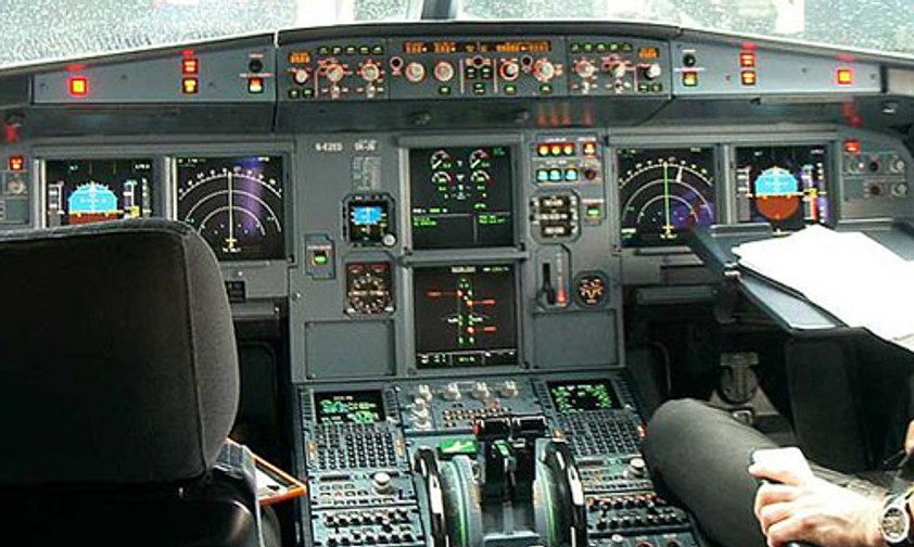 Cockpit eines Airbus A319: Farben sind wichtig.