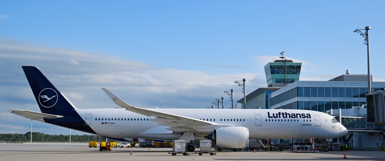 Airbus A350 von Lufthansa in München: Es steht wieder ein Streik bevor.