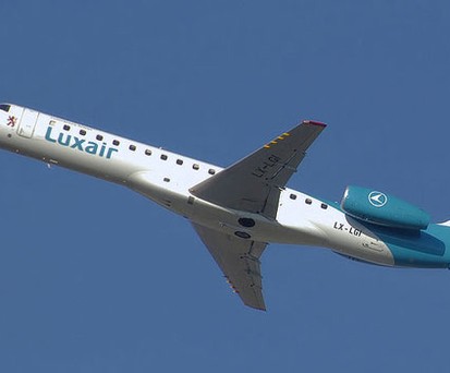 Die Kategorie unter 50 Sitzen kennt viele Anbieter. Der größte ist Embraer mit 29 Prozent. Im Bild: eine Embraer ERJ145 von Luxair.