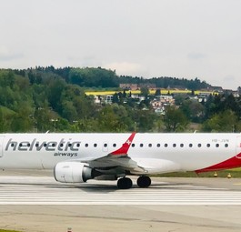 Embraer E190 von Helvetic Airways: Hebt derzeit nicht voll für Swiss ab.