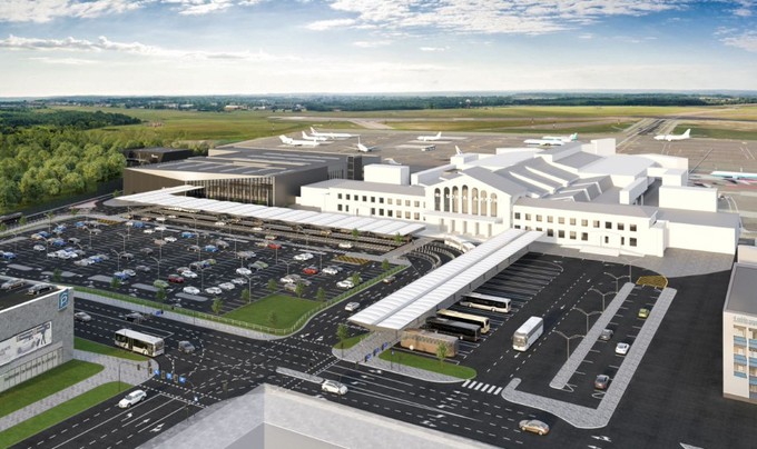Das neue Terminal kommt nördlich der beiden älteren zu liegen.