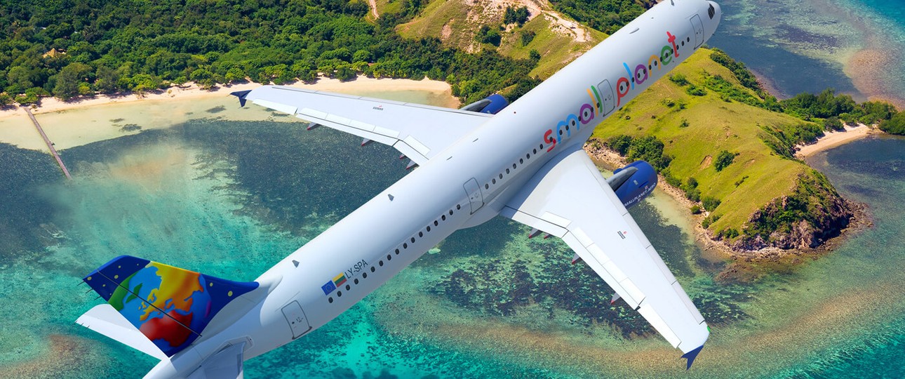 Flieger von Small Planet Airlines: Ausstehende Schulden.
