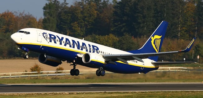 Boeing 737-800 von Ryanair: Öfter in Deutschland am Start.