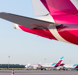 Flieger von Eurowings: Etliche werde am Boden bleiben.