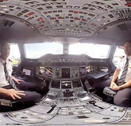 Als wäre man selbst im Cockpit