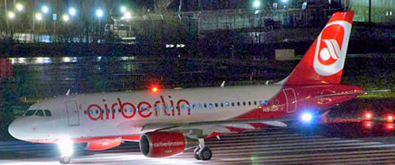 Airbus A319 von Air-Berlin-Tochter Belair: Sie fliegt klassische Ferienziele an.