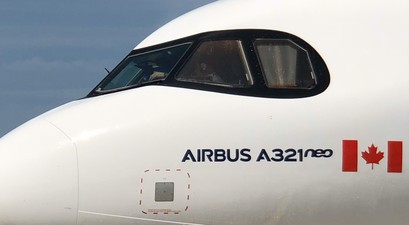 Airbus A321 LR von Air Transat: Die Airline streicht die USA-Flüge.