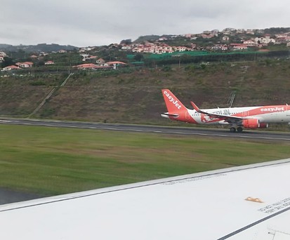 Easyjet-Flugzeug in Funchal: In diesem Fall glückte die Landung.