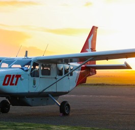 GA8 Airvan von OFD: Das Flugzeug ist aktuell nicht flugfähig.