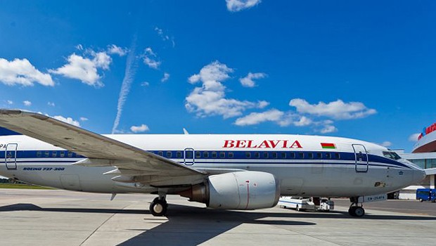 Flugzeug von Belavia: Darf nicht mehr nach St. Petersburg.