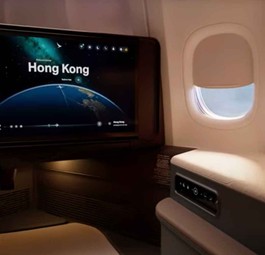 So soll die neue Aria Suite bei Cathay Pacific aussehen.