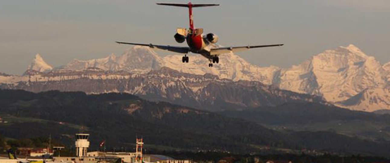 Landung am Flughafen Bern: Es ist ruhig geworden am Airport.