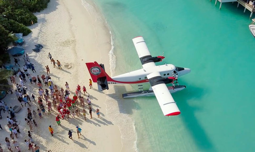 De Havilland DHC-6 Sea Otter auf den Malediven: Isla Air Express plant einen Wasserflugzeug-Betrieb zwischen Mallorca, Ibiza und Menorca.