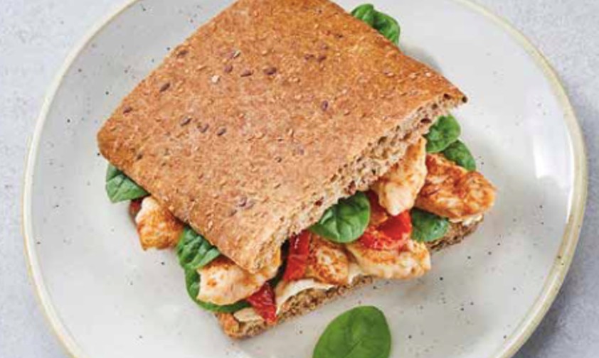 Chicken-Hummus-Sandwich aus dem Onboard-Delights-Angebot: Wird teurer.