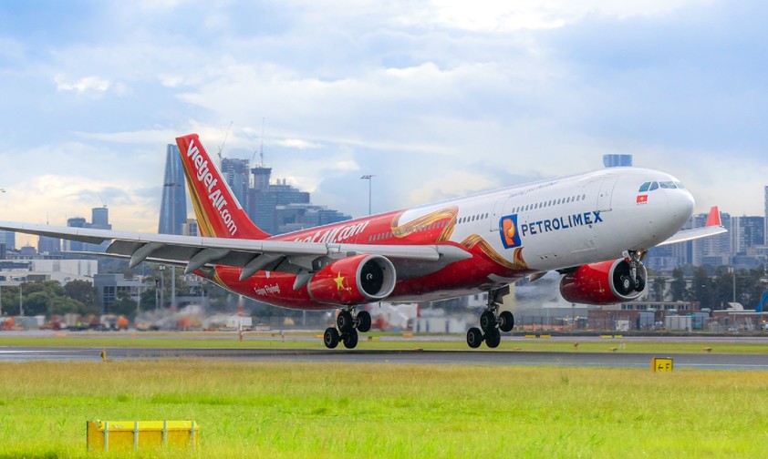 Airbus A330 von Vietjet: In Sydney angekommen.