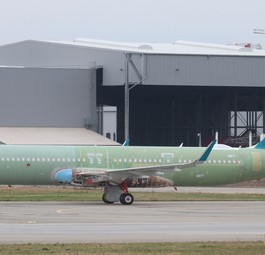 Airbus A321 XLR für Aer Lingus: Mitte Februar 2024 in Hamburg gesichtet.