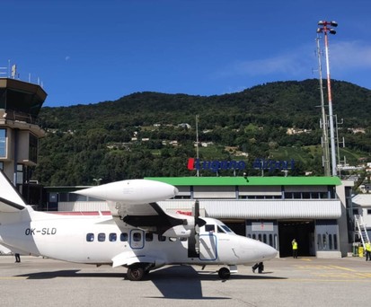 Terminal am Flughafen Lugano: 2023 wurden 9000 Reisende abgefertigt.