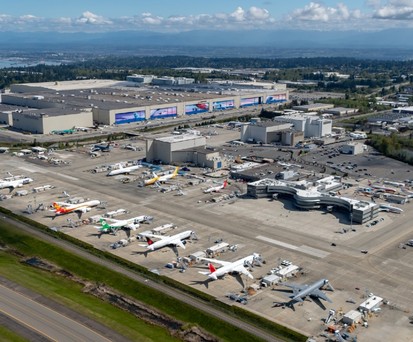 Boeing-Werk Everett: Hier war noch etwas los.
