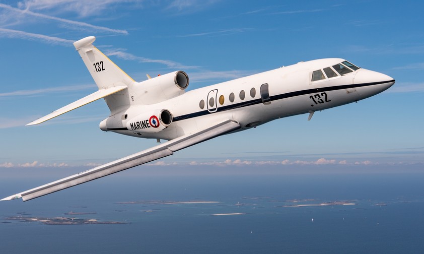 Falcon 50 der französischen Marine: Ein Flugzeug des Typs soll eine Yacht in Schwierigkeiten gebracht haben.