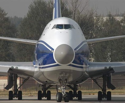 Boeing 747 F der Volga-Dnepr-Tochter Air Bridge Cargo: Bald oft mit chinesischer Online-Fracht unterwegs.