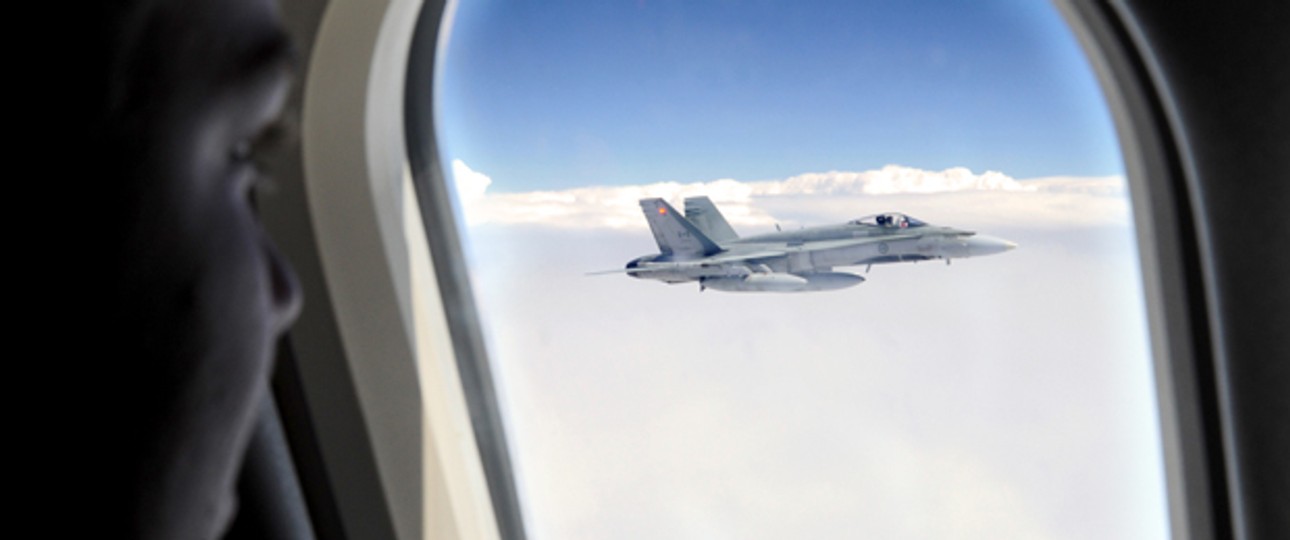 CF-188 der kanadischen Luftwaffe: Passagierjet gestoppt (Archivbild).
