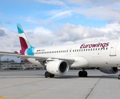 Jet von Eurowings am Flughafen Salzburg: Bald öfter zu sehen.
