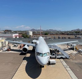 Die Boeing 757 von Honeywell dient als Prüfstand für neue Technologien.