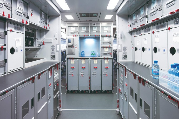 Eine Bucher-Galley: Das Schweizer Unternehmen baut jährlich rund 450 Bordküchen.