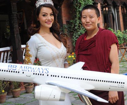 Strahlen für Nepals neue Fluglinie: BB Airways startete im Oktober.