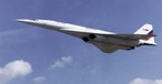 Tu-144 im Flug: Absturz in le Bourget als Rückschlag.